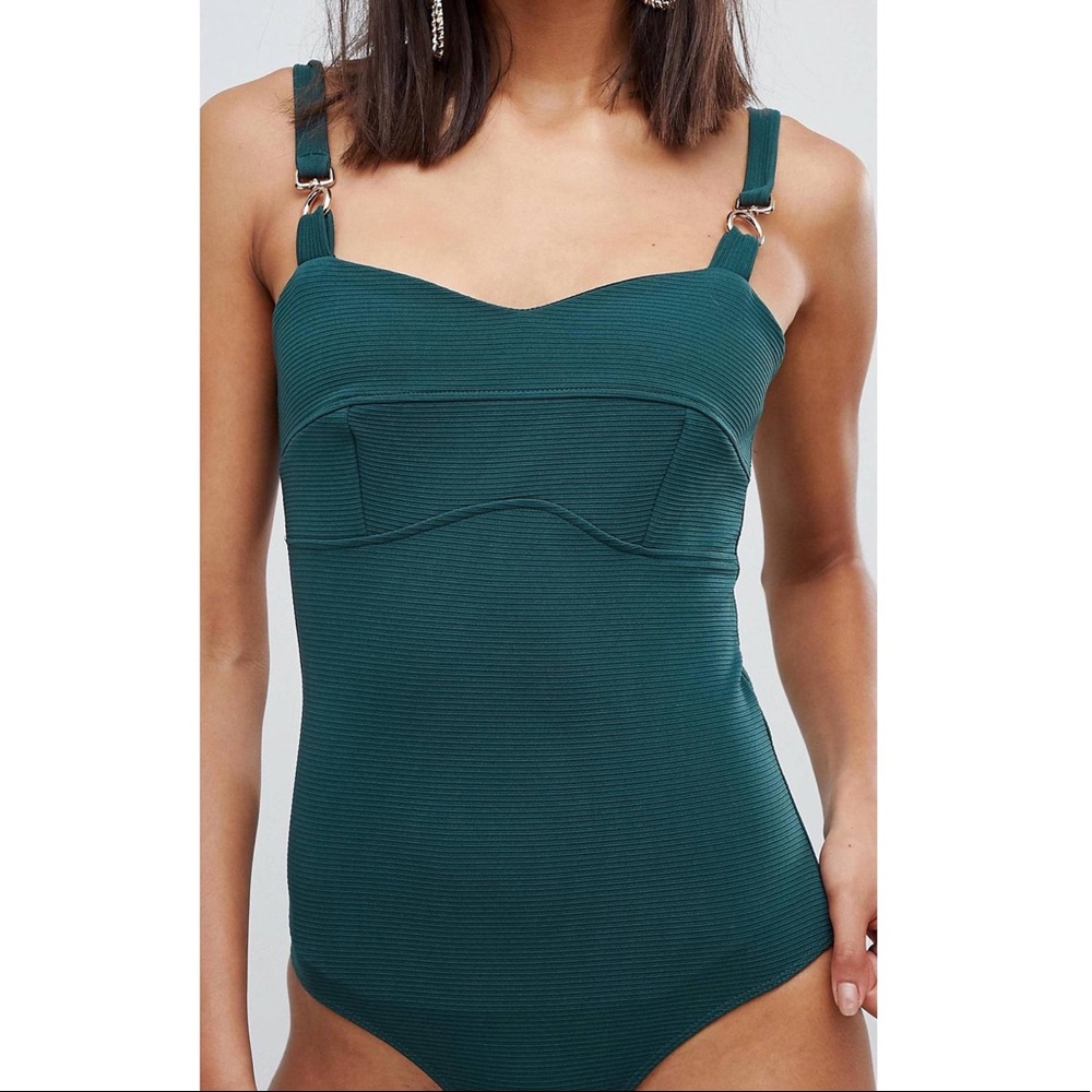 River Island Bodysuit with Chain Straps